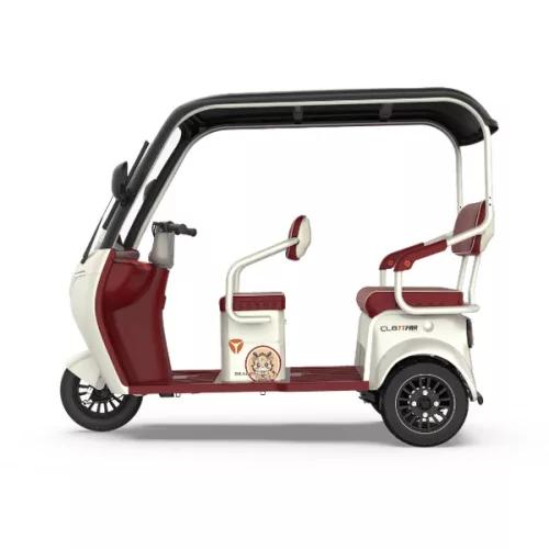 YADEA CL8 ELEKTROMOS HÁROMKEREKŰ (72V 23Ah grafén, 31km/h, 1000W, 180N·m, 184,4kg) - Krémfehér-bordó