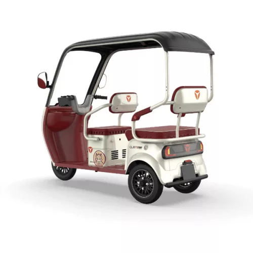 YADEA CL8 ELEKTROMOS HÁROMKEREKŰ (72V 23Ah grafén, 31km/h, 1000W, 180N·m, 184,4kg) - Krémfehér-bordó