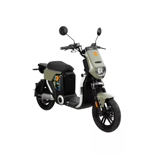 YADEA GFX ELEKTROMOS ROBOGÓ (48V 24Ah lítium, 45km/h, 1200W, 90N·m, 54kg) - KATONAI ZÖLD + EZÜST