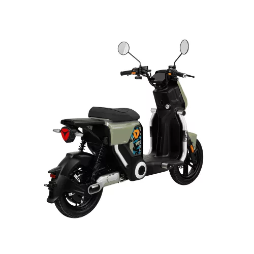 YADEA GFX ELEKTROMOS ROBOGÓ (48V 24Ah lítium, 45km/h, 1200W, 90N·m, 54kg) - KATONAI ZÖLD + EZÜST